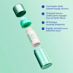 Wild Antiperspirant Roll On Aqua Case - Fresh Cotton - Sea Salt Refill Terleme Karşıtı Deodorant 50 ml - 3