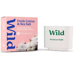 Wild Refill Yedek Stick Deodorant İçi Doğal Formül - Fresh Cotton - Sea Salt 40 g - 2