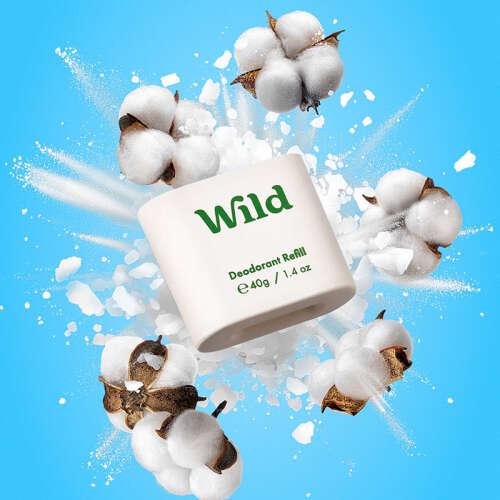 Wild Refill Yedek Stick Deodorant İçi Doğal Formül - Fresh Cotton - Sea Salt 40 g - 4