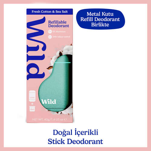 Wild Fresh Cotton-Sea Salt Refillable Deodorant 40 g - 7