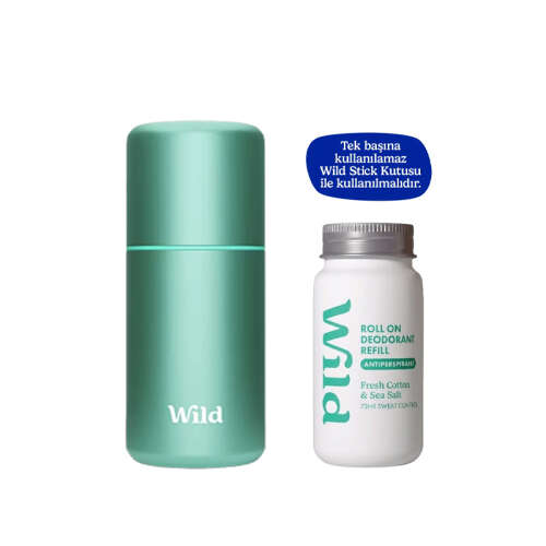 Wild Fresh Cotton-Sea Salt Roll On Deodorant Refill 50 ml - 2