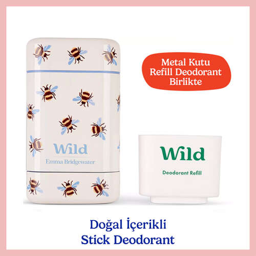 Wild Natural Stick Deodorant Kutu - Refill Paketi 40 g - Wild
