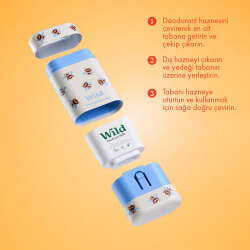 Wild Natural Stick Deodorant Kutu + Refill Paketi - Honey Bee + Honey & Cactus Flower 40 g - 3