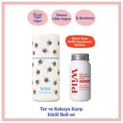 Wild Antiperspirant Emma Bridgewater Bee Roll-On Case Honey - Cactus Refill Terleme Karşıtı Deodorant 50 ml - 1