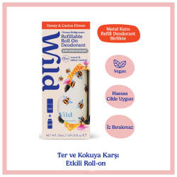 Wild Antiperspirant Emma Bridgewater Bee Roll-On Case Honey - Cactus Refill Terleme Karşıtı Deodorant 50 ml - 2