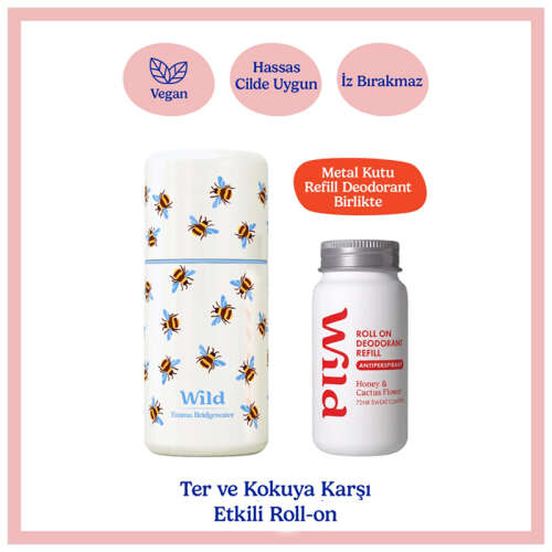 Wild Honey-Cactus Flower Refillable Roll On Deodorant 50 ml - 1