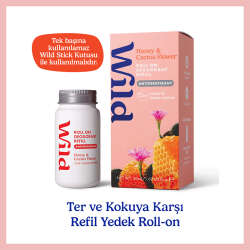 Wild Antiperspirant Roll On Honey - Cactusflower Refill Deodorant Yedek Dolum 50 ml - 1