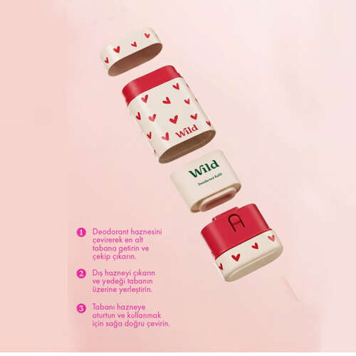 Wild Refill Yedek Stick Deodorant İçi Doğal Formül - Pink Grapefruit - Lime 40 g - 7