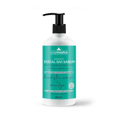 Yeşilmarka Arındırıcı Doğal Sıvı Sabun - Hindistan Cevizi Yağı & Vanilya 400 ml - 1