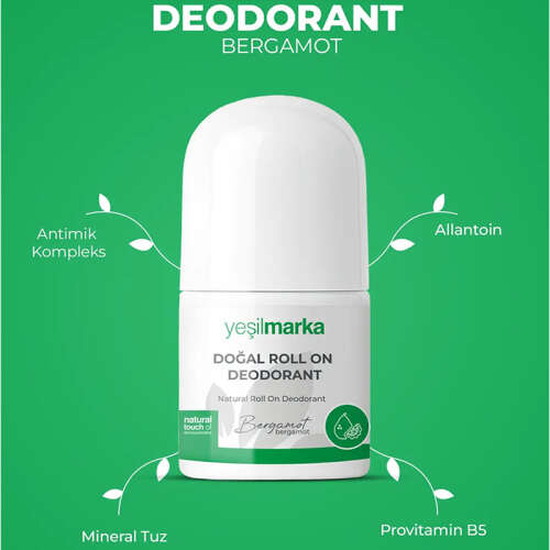 Yeşilmarka Doğal Bergamot Kokulu Deodorant 50 ml - 5