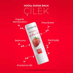 Yeşilmarka Doğal Dudak Balmı Çilek Aromalı - 3