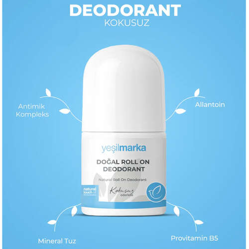 Yeşilmarka Doğal Kokusuz Deodorant 50 ml - 5