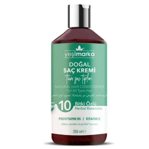 Yeşilmarka Doğal Saç Kremi 350 ml - Tüm Saç Tipleri - Yeşilmarka