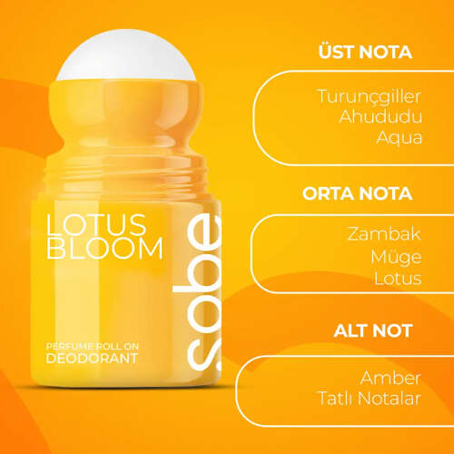 Yeşilmarka Sobe Lotus Bloom Perfume Roll On Deodorant 50 ml - 5