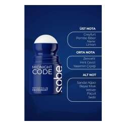Yeşilmarka Sobe Midnight Code Perfume Roll On Deodorant 50 ml - 4