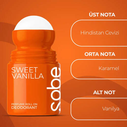 Yeşilmarka Sobe Sweet Vanilla Perfume Roll On Deodorant 50 ml - 4