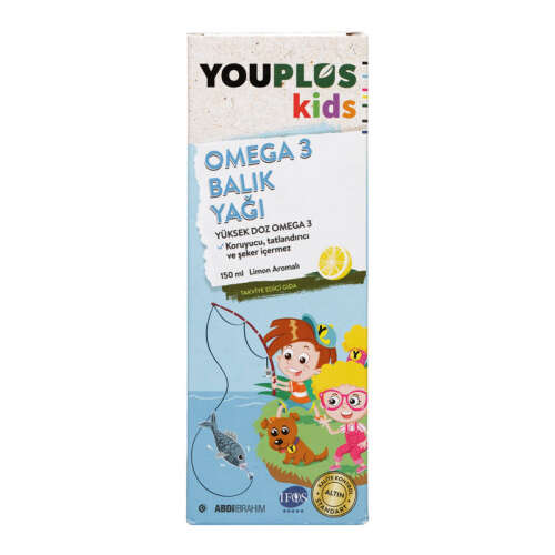 YouPlus Kids Omega 3 Takviye Edici Gıda 150 ml - Abdi İbrahim