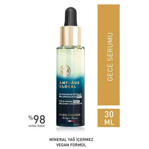 Yves Rocher Anti-Age Global Çift Fazlı Gece Serumu 30 ml - Yves Rocher