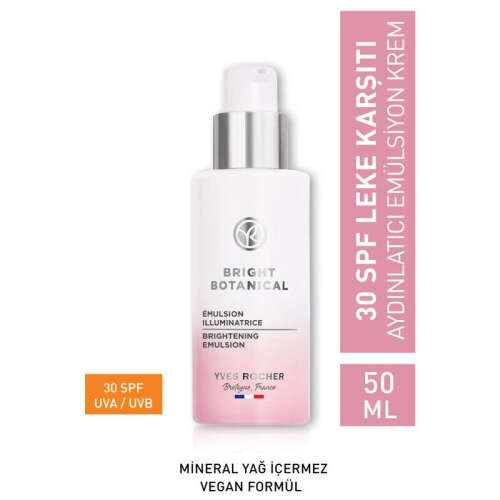 Yves Rocher Bright Botanical 30 Spf Leke Karşıtı Aydınlatıcı Emülsiyon Krem 50 ml - Yves Rocher