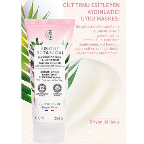 Yves Rocher Bright Botanical Leke Karşıtı Aydınlatıcı Uyku Maskesi 75 ml - 3