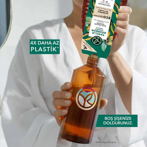 Yves Rocher Egzotik Vanilya Nemlendirici Duş Jeli 600 ml Refill - 3