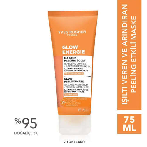 Yves Rocher Glow Energie %5 AHA Işıltı Veren Peeling Maske 75 ml - 2