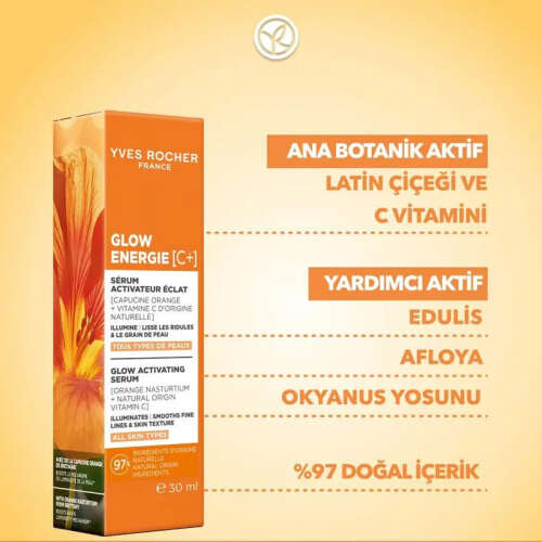 Yves Rocher Glow Energie C Vitamini Gündüz Serumu 30 ml - 3
