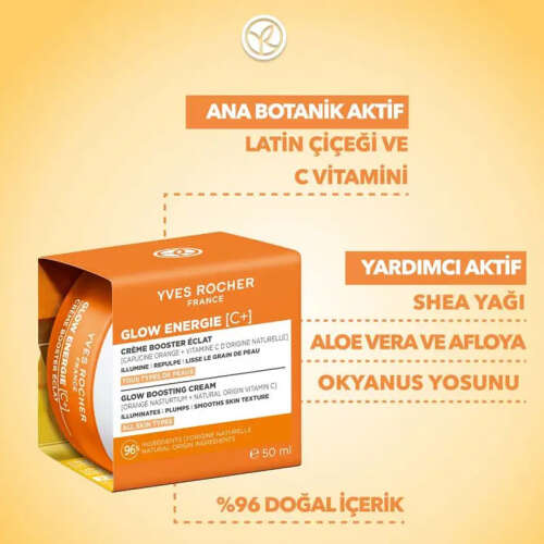 Yves Rocher Glow Energie Işıltı Veren Antioksidan C Vitamini Gündüz Kremi 50 ml - 4