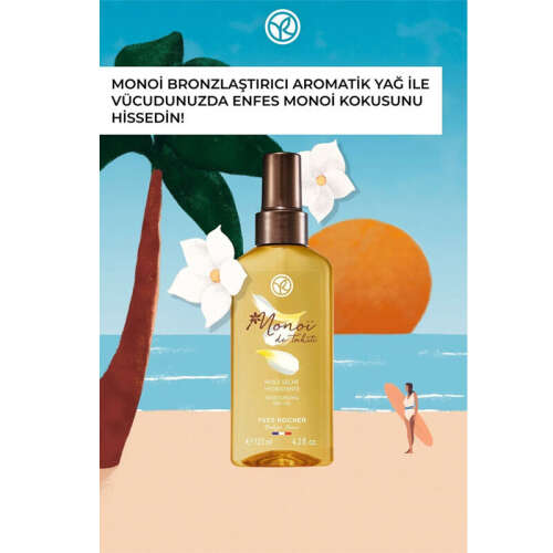 Yves Rocher Monoi Bronzlaştırıcı Aromatik Yağ 125 ml - 4