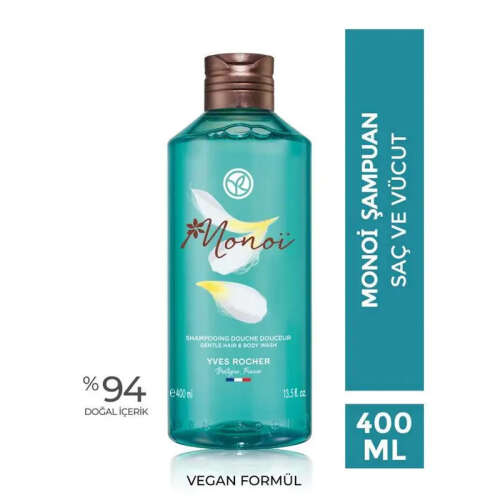 Yves Rocher Monoi Saç ve Vücut Şampuanı 400 ml - 1