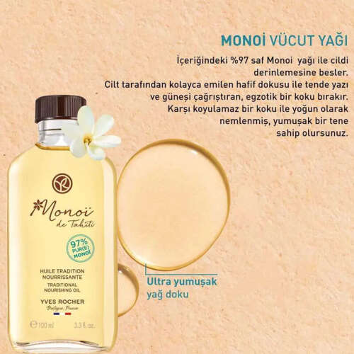 Yves Rocher Monoi Vücut Yağı 100 ml - 3