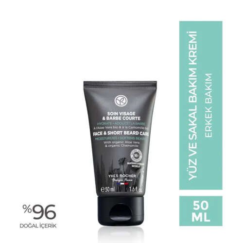 Yves Rocher Nemlendiren Yüz ve Sakal Bakım Kremi 50 ml - Yves Rocher