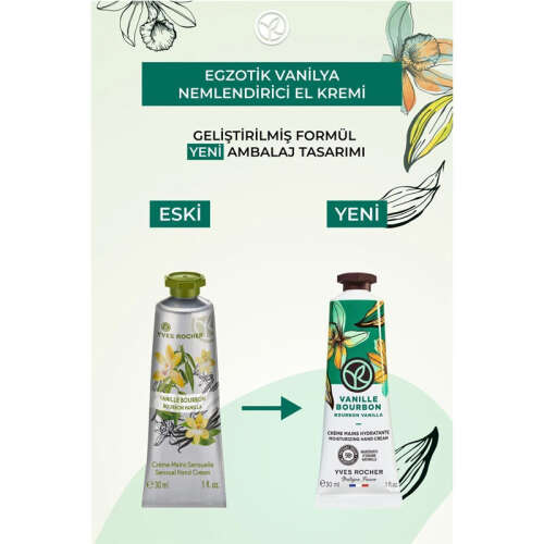 Yves Rocher Nemlendirici El Kremi Egzotik Vanilya 30 ml - 7