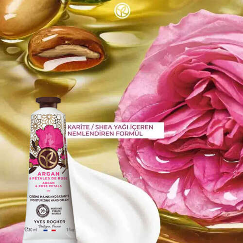 Yves Rocher Oryantal Argan Gül Nemlendirici El Kremi 30 ml - 5