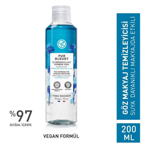 Yves Rocher Pur Bleuet Yoğun Makyaja Özel Göz Makyajı Temizleyici 200 ml - Yves Rocher