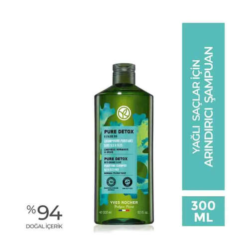 Yves Rocher Pure Detox Yağlı Saçlar İçin Arındırıcı Şampuan 300 ml - 6