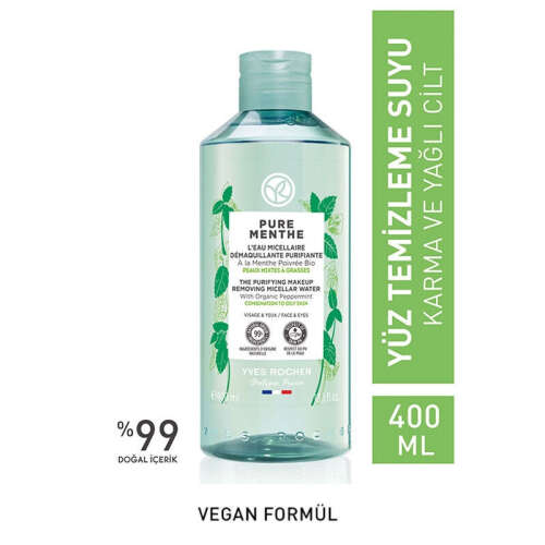 Yves Rocher Pure Menthe Gözenek Arındıran Yüz Yıkama Jeli 390 ml - 1