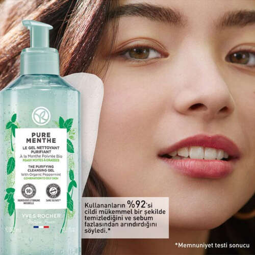 Yves Rocher Pure Menthe Gözenek Arındıran Yüz Yıkama Jeli 390 ml - 5
