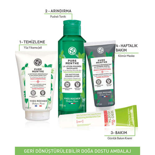 Yves Rocher Pure Menthe Siyah Nokta Karşıtı Kömür Maskesi 75 ml - 4