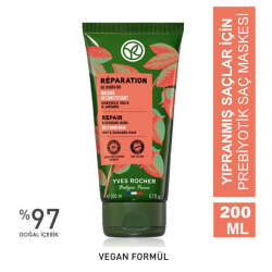 Yves Rocher Reparation Yıpranmış Saçlar İçin Prebiyotik Saç Maskesi 200 ml - 1