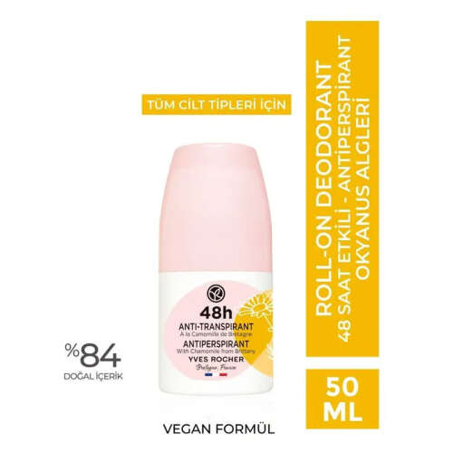 Yves Rocher Roll-on Antiperspirant Deodorant - Papatya 50 ml - Yves Rocher