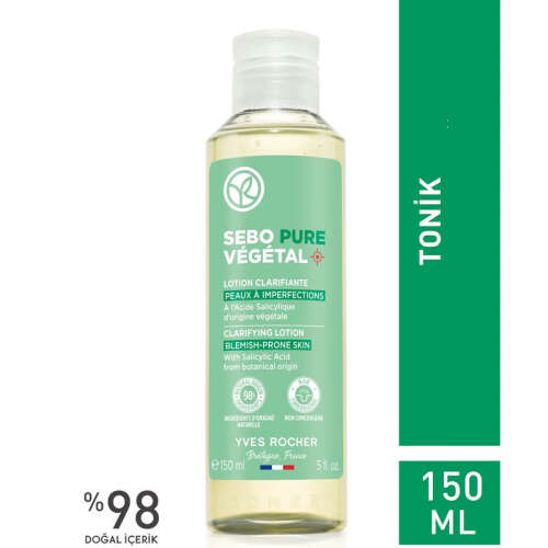 Yves Rocher Sebo Pure Vegenal Arındıran Matlaştırıcı Tonik 150 ml - 2