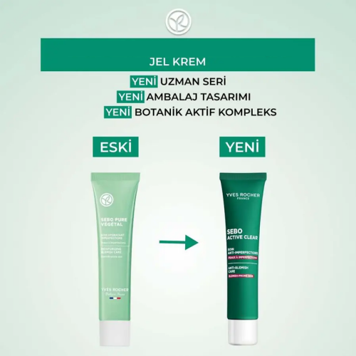 Yves Rocher Sebo Active Clear Arındırıcı Botanik Aktif Kompleks Jel Krem 40 ml - 5