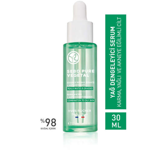 Yves Rocher Sebo Pure Vegetal Yağ Dengeleyici Cilt Serumu 30 ml - 4