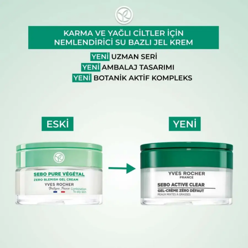Yves Rocher Sebo Vegetal Gözenek Sıkılaştırıcı Nemlendirici Jel Krem 50 ml - 4
