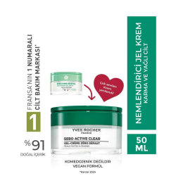 Yves Rocher Sebo Vegetal Gözenek Sıkılaştırıcı Nemlendirici Jel Krem 50 ml - 2