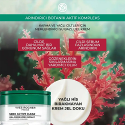 Yves Rocher Sebo Vegetal Gözenek Sıkılaştırıcı Nemlendirici Jel Krem 50 ml - 3