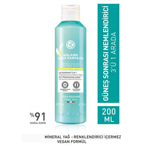 Yves Rocher Solaire Peau Parfaite 3'ü 1 Arada Güneş Sonrası Nemlendirici Süt 200 ml - 1