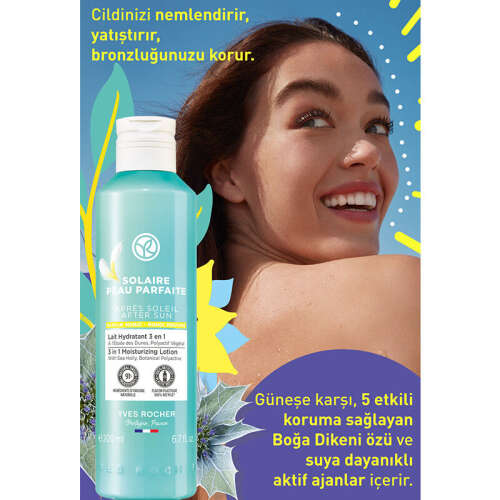 Yves Rocher Solaire Peau Parfaite 3'ü 1 Arada Güneş Sonrası Nemlendirici Süt 200 ml - 5