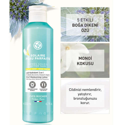 Yves Rocher Solaire Peau Parfaite 3'ü 1 Arada Güneş Sonrası Nemlendirici Süt 200 ml - 3